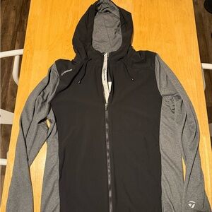 TaylorMade x Zero Restriction Black and Gray Hooded Jacket
